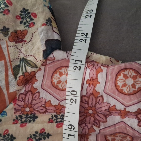 THML Floral Quilted Pattern Maxi Dress XL EUC - Picture 7 of 7